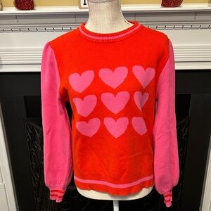Fate Red and Pink Heart Sweater
